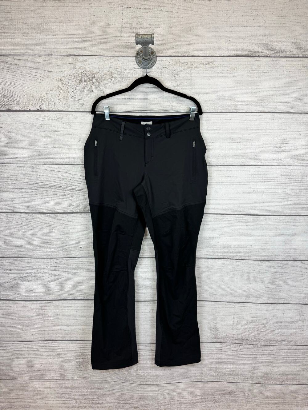 L.L. Bean Women's Black Gray Outdoor Hiking Pants Size 6